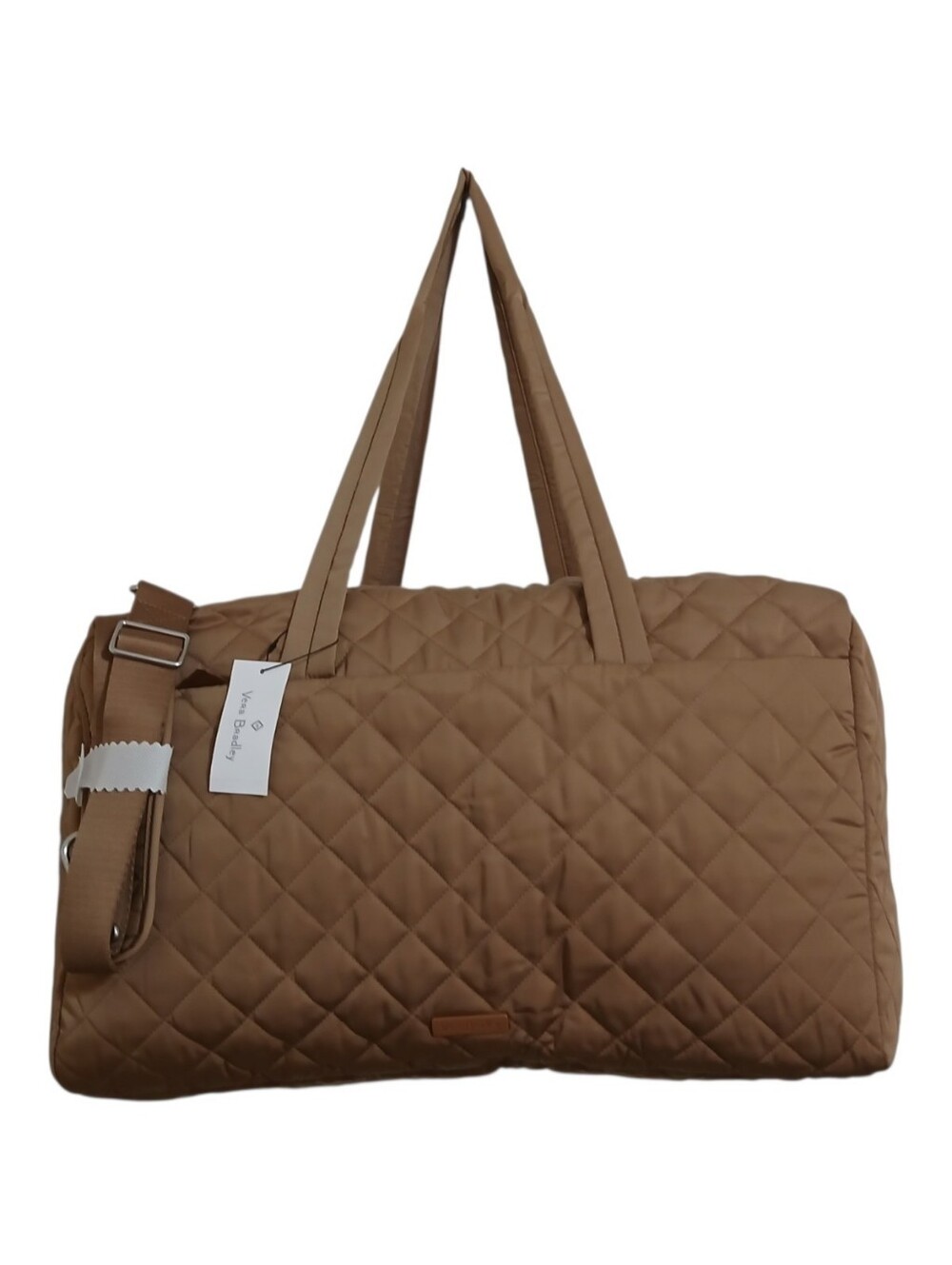 Vera Bradley large travel duffel Performance Twill Meadowlark Tan
